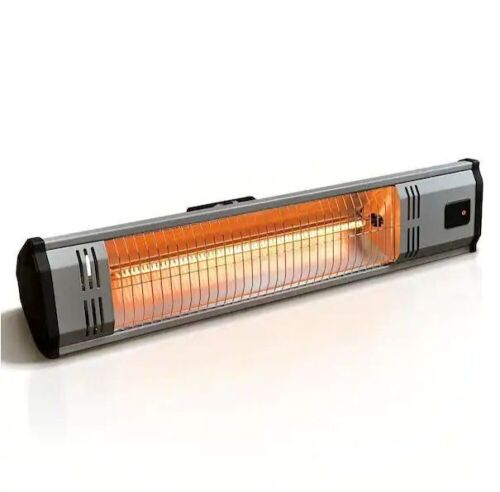 Heat Storm Tradesman 1,500-Watt Electric Outdoor Infrared Quartz Portable Space Heater with Wall/Ceiling Mount and Remote  - Lot 74