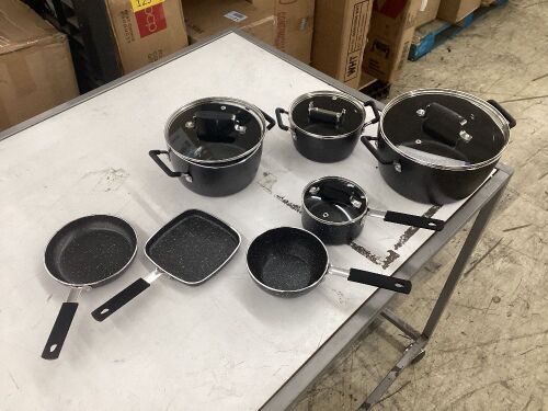 Granitestone Aluminum Non-Stick Diamond Infused Cookware - Some Dented - Lot 650