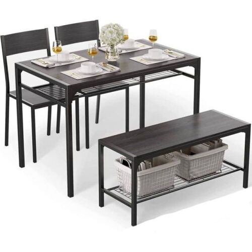 Dining Table Set with 2 Chairs and Bench - Lot 321