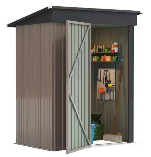 3 ft. W x 5 ft. D Outdoor Metal Storage Shed - Lot 85