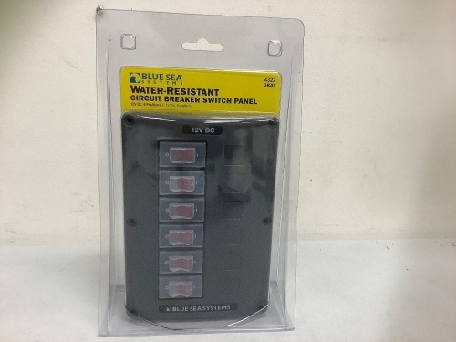 Water-Resistant Circuit Breaker Switch Panel, Appears New, Sold as is - Lot 147B