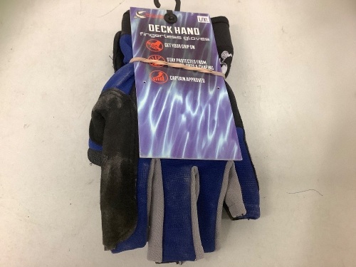 DeckHand Fingerless Gloves, L/XL, E-Commerce Return, Sold as is - Lot 395B