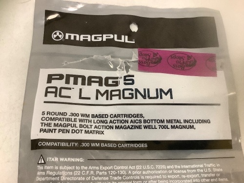 Pmag 5 AC L Magnum Magazine, E-Commerce Return, Sold as is - Lot 398B