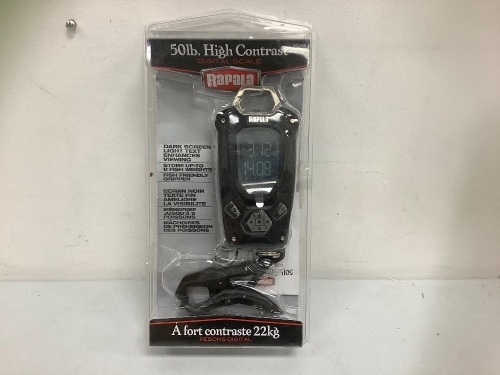 Rapala 50lb Digital Scale, E-Commerce Return, Sold as is - Lot 404B