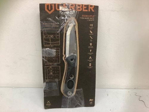 Gerber Principle Fixed Blade, E-Commerce Return, Sold as is - Lot 418B