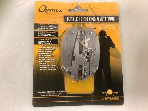 Quarrow Turtle Fishing Multi Tool, E-Commerce Return, Sold as is - Lot 430B