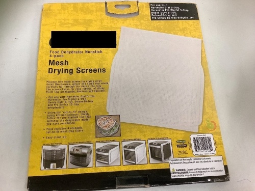 Mesh Drying Screens, Appears new, Sold as is - Lot 448B