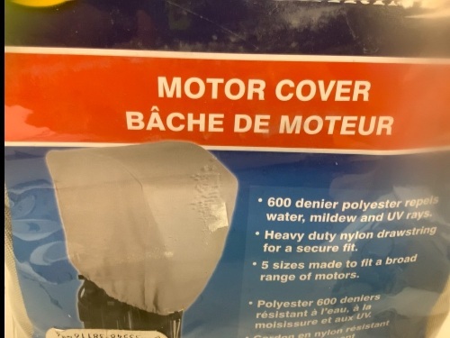 Boat Motor Cover, E-Commerce Return, Sold as is - Lot 482B