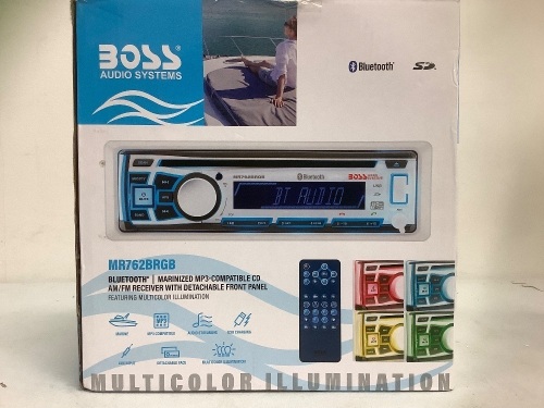 Boss Bluetooth Marine Multimedia Player, E-Commerce Return, Sold as is - Lot 485B