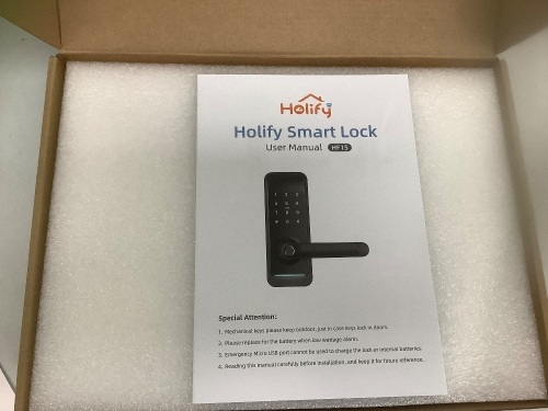 Holify Smart Lock, Appears new, Sold as is - Lot 489B