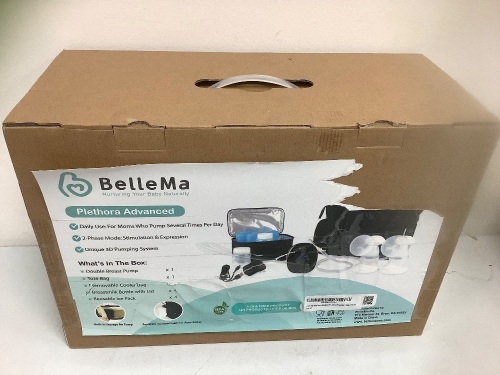 BelleMa Double Breast Pump, Appears New, Sold as is - Lot 540B