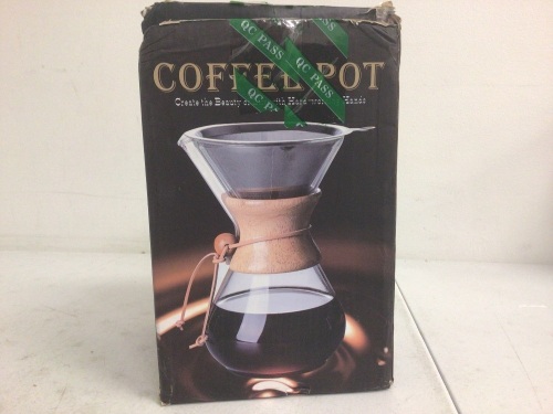 Pour Over Coffee Pot, Appears new, Sold as is - Lot 584