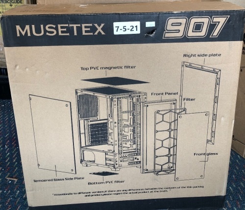 Musetex 907 ATX Tower Case, Appears New, Sold as is - Lot 585