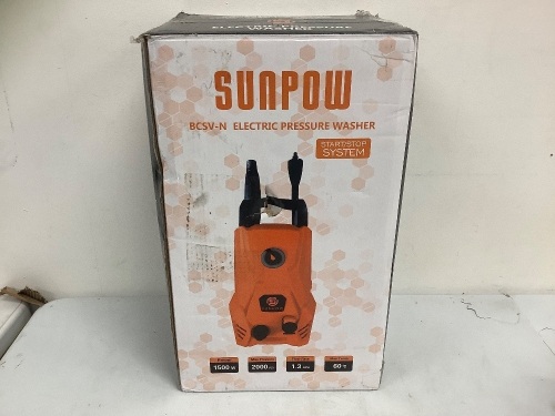 Sunpow Electric Pressure Washer, Appears New - Lot 127