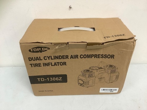 Dual Cylinder Air Compressor Tire Inflator, E-Comm Return - Lot 176