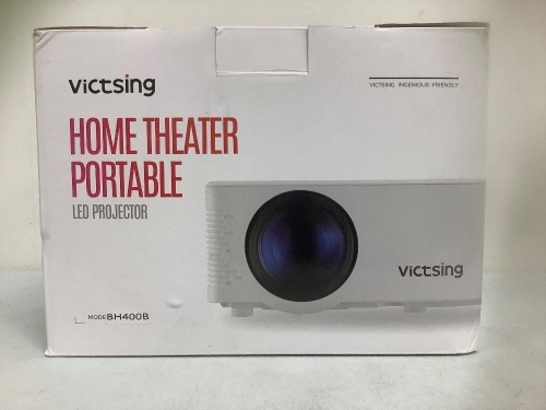 Portable LED Projector, Appears New, Powers Up, Sold as is - Lot 198