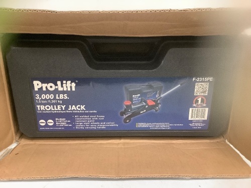 Trolley Jack, Appears new, Sold as is - Lot 210