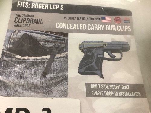 Concealed Carry Gun Clip, Appears new, Sold as is - Lot 222
