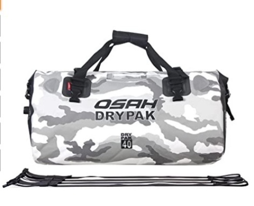 Motorcycle 500D PVC Waterproof Reflective Tail Duffle Bag 40L, Appears New, Sold as is - Lot 245