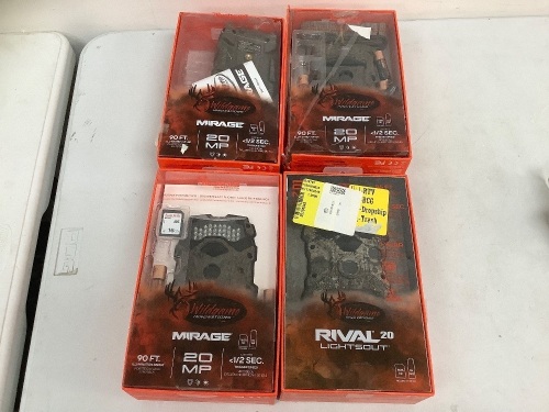 Lot (4) Wildgame Innovations Trail Camera, E-Commerce Return, Sold as is - Lot 380