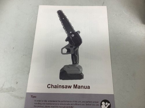 Chainsaw with Lithium Battery, Appears New, Sold as is - Lot 457