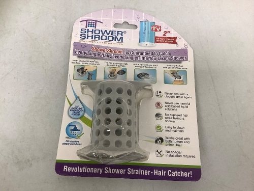 Shower Shroom Hair Catcher, Appears New, Sold as is - Lot 420