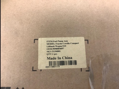Fuel Pump For Toyota Corolla, Appears New, Sold as is - Lot 419