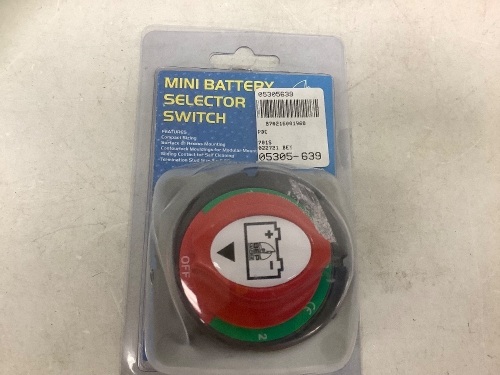 Mini Battery Selector Switch, Appears New, Sold as is - Lot 491