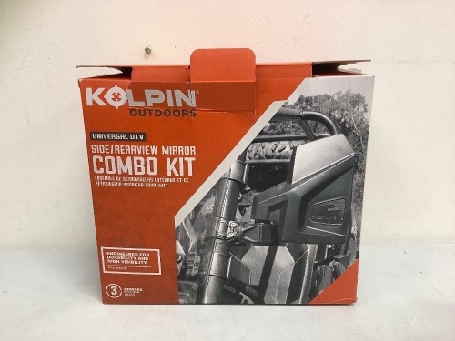 Kolpin Side/Rearview Mirror Combo Kit, Appears New, Sold as is - Lot 471