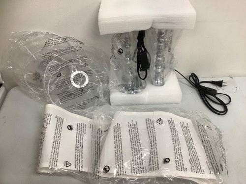 Crystal Handle Lamp set, Appears New, Sold as is - Lot 497