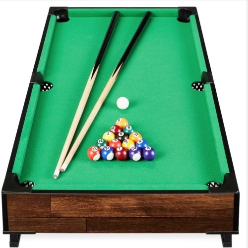 Tabletop Billiard Set, Pool Arcade Game Table w/ 2 Cues, Storage Bag - 40in $119.99 - Lot 115