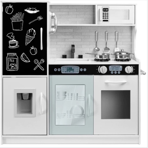 Pretend Play Kitchen Wooden Toy Set for Kids with 11 Accessories $179.99 - Lot 118