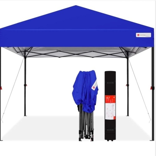 One-Person Setup Instant Pop Up Canopy w/ Wheeled Bag - 10x10ft $209.99 - Lot 134