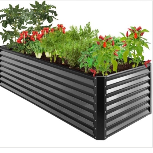 Outdoor Metal Raised Garden Bed for Vegetables, Flowers, Herbs - 8x4x2ft $229.99 - Lot 136