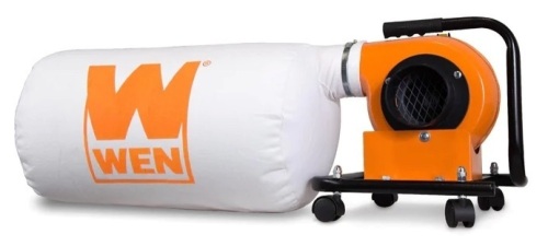 WEN DC3401 5.7-Amp 660 CFM Rolling Dust Collector with 12-Gallon Bag and Optional Wall Mount - Lot 217