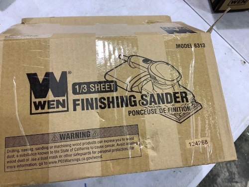 wen 1/3 sheet finishing sander model 6313 - Lot 226