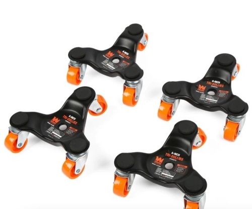 WEN DL6300 6-Inch 300-Pound Capacity Furniture Moving Tri-Dolly Set (4 Pack) - Lot 230