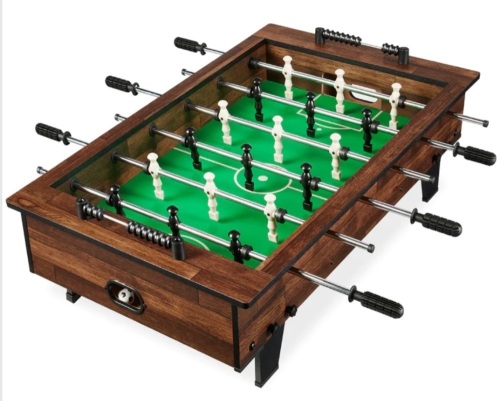Tabletop Foosball Set, Arcade Table Soccer w/ 2 Balls - 40in - Lot 139