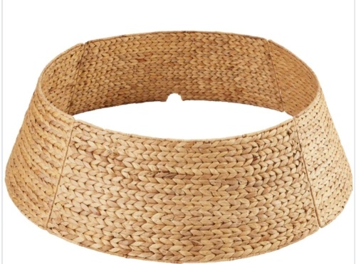 Woven Hyacinth Christmas Holiday Tree Collar - 42in - Lot 150