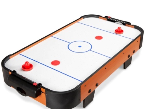 Tabletop Air Hockey Arcade Game Table w/ 2 Pucks, 2 Strikers - 40in - Lot 151