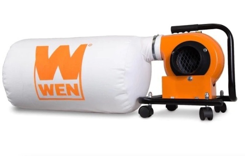 WEN DC3401 5.7-Amp 660 CFM Rolling Dust Collector with 12-Gallon Bag and Optional Wall Mount - Lot 323