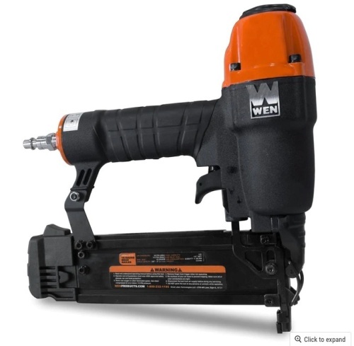 WEN 61721 18-Gauge 3/8-Inch to 2-Inch Pneumatic Brad Nailer - Lot 340