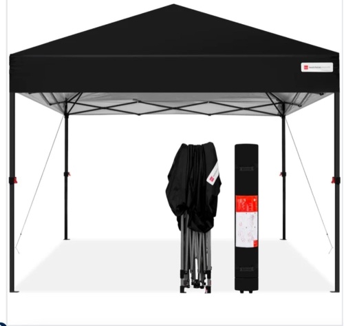 One-Person Setup Instant Pop Up Canopy w/ Wheeled Bag - 10x10ft - Lot 166