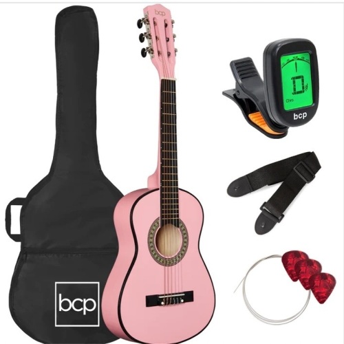 Kids Acoustic Guitar Beginner Starter Kit with Carrying Case - 30in $89.99 - Lot 355
