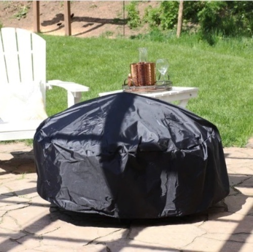 Sunnydaze Heavy-Duty Outdoor Round Fire Pit Cover - Black - 36" Diameter x 12" H Lot of 2 - Lot 391