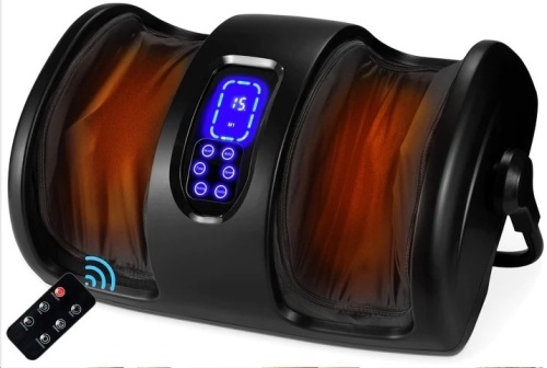 Reflexology Shiatsu Foot Massager w/ High-Intensity Rollers, Remote Control - Lot 454