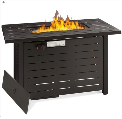 50,000 BTU Steel Propane Gas Fire Pit w/ Auto Ignition - 42in - Lot 461