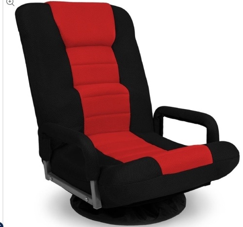 Gaming Floor Chair w/ 360-Degree Swivel, Armrest, Adjustable Backrest - Lot 465