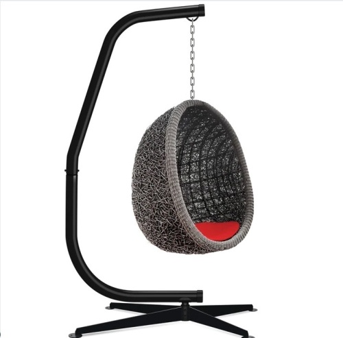 Curved Hanging Hammock C-Stand w/ All-Weather, Steel Frame - Stand Only $209.99 - Lot 471