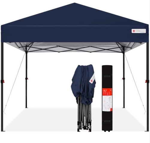 One-Person Setup Instant Pop Up Canopy w/ Wheeled Bag - 10x10ft $209.99 - Lot 473